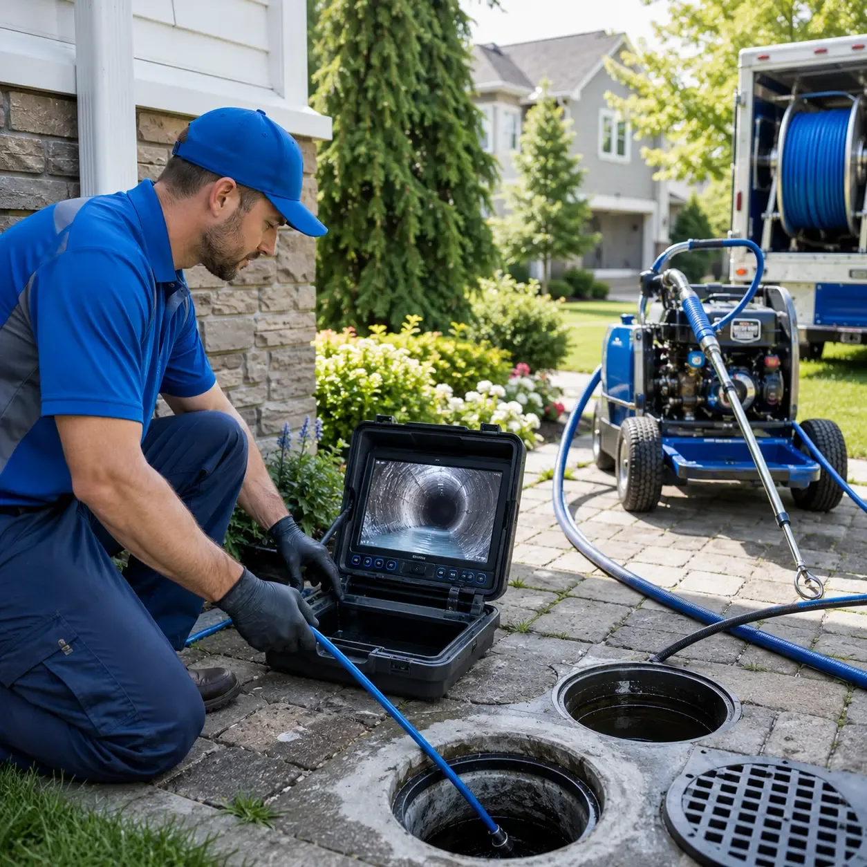 Outdoor drain cleaning professionals serving Bradford, ME